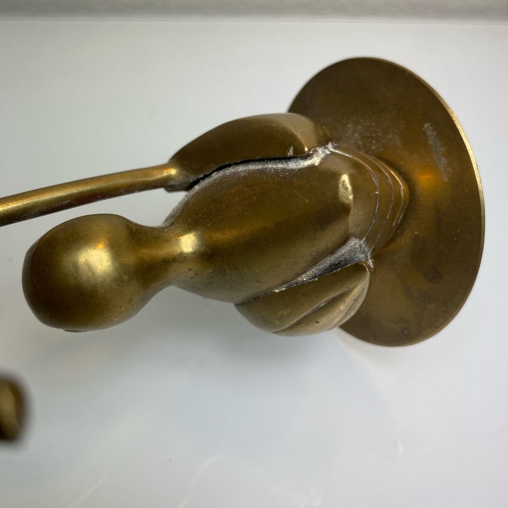 Vintage Duck with Umbrella Brass Figurine Made in India - Picture 14 of 16